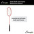 ALL STEEL SHAFT AND FRAME BADMINTON RACKET