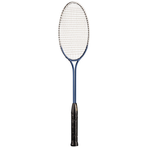 BEGINNER TEMPERED STEEL TWIN SHAFT BADMINTON RACKET WITH STEEL STRINGS