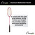 ALUMINUM BADMINTON RACKET WITH BRAIDED NYLON STRINGS