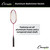 ALUMINUM BADMINTON RACKET WITH COATED STEEL STRINGS