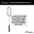 ALUMINUM BADMINTON RACKET WITH COATED STEEL STRINGS