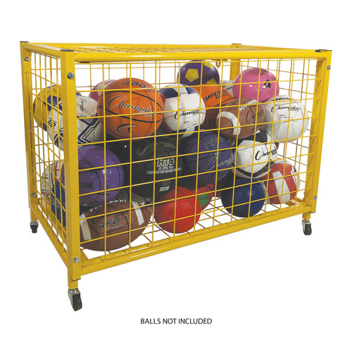 FULL-SIZE LOCKABLE BALL LOCKER, YELLOW